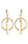 Vince Camuto Cz Drop Earrings In Imitation Gold