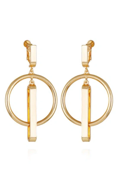 Vince Camuto Cz Drop Earrings In Gold