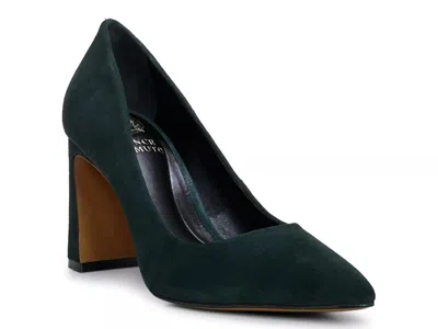 Vince Camuto Dalmanara Pump In Evergreen Suede