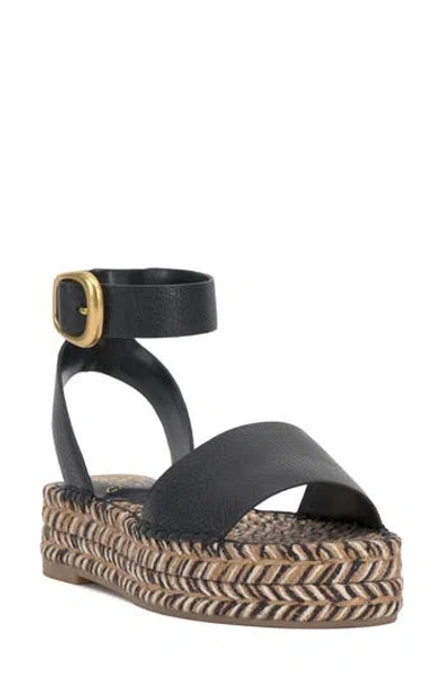 Vince Camuto Darna Ankle Strap Platform Sandal In Black
