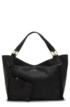 Vince Camuto Deena Embossed Leather Tote In Black