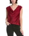Vince Camuto Deep Drape Tank Top In Red