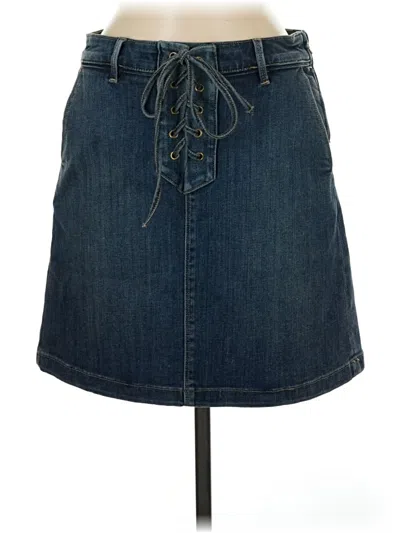 Pre-owned Vince Camuto Denim Skirt In Blue