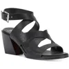 Vince Camuto Deverey Womens Leather Open Toe Heels In Black