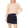 Vince Camuto Diamond Jacquard Turtleneck Sweater In Multi