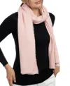 Vince Camuto Diamond Pleated Super Soft Scarf In Blush