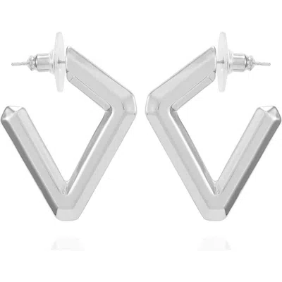Vince Camuto Diamond Shape Hoop Earrings