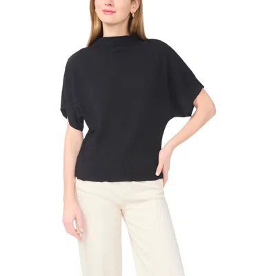 Vince Camuto Dolman Drape Sweater In Black