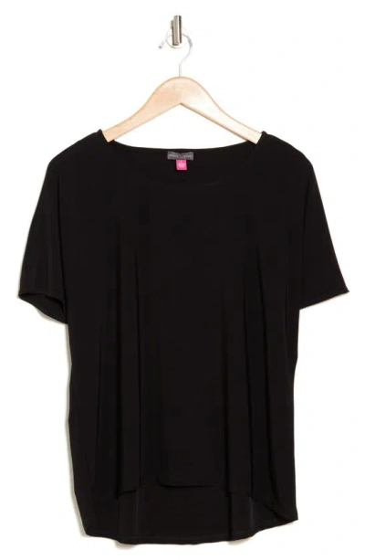 Vince Camuto Dolman Sleeve High/low Top In Black