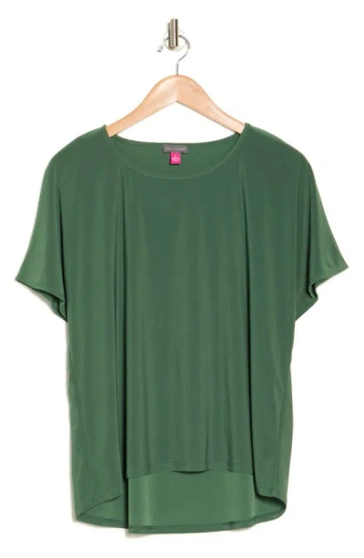 Vince Camuto Dolman Sleeve High/low Top In Rich Forest