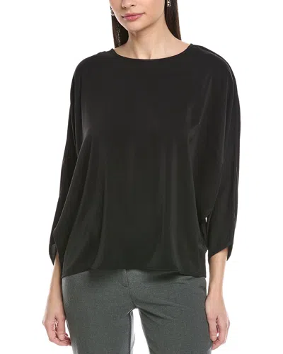 Vince Camuto Dolman Sleeve Round Neck Blouse In Black