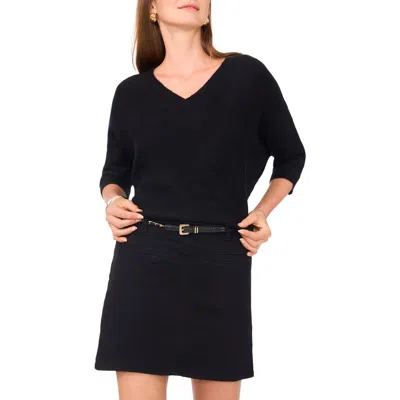 Vince Camuto Dolman Sleeve Sweater In Black