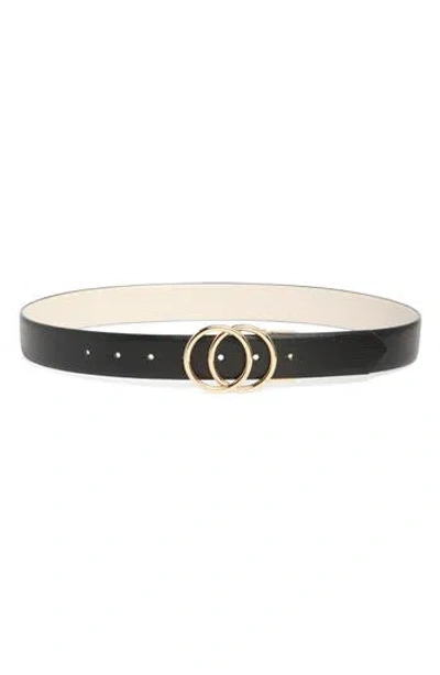 Vince Camuto Double Circle Buckle Reversible Belt