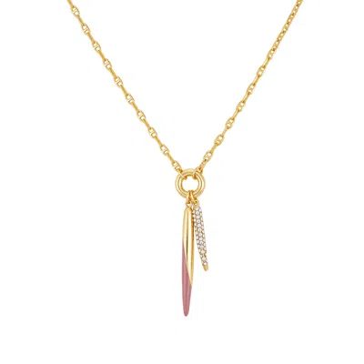 Vince Camuto Double Pendant Necklace In Gold