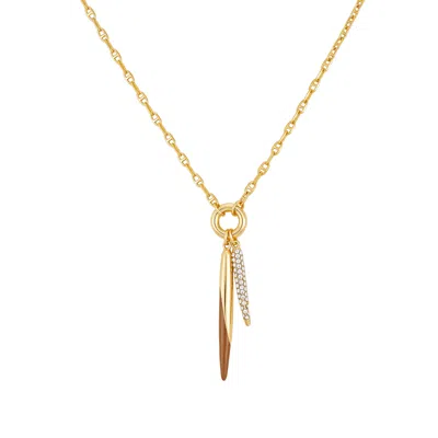 Vince Camuto Double Pendant Necklace In Gold