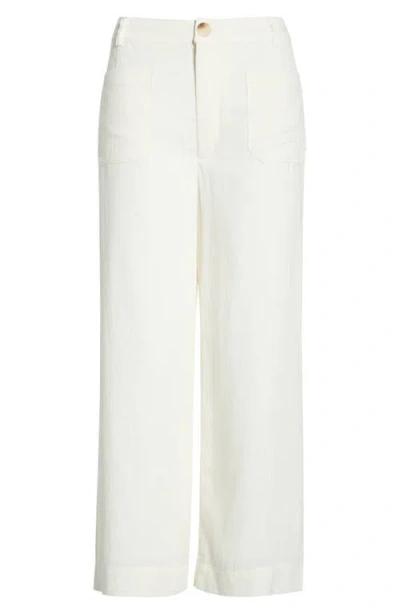 Vince Camuto Double Pocket Wide Leg Pants In White