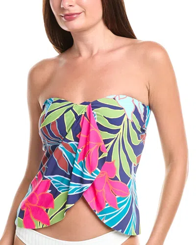 Vince Camuto Draped Bandini Top In Multi