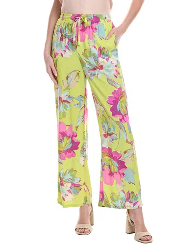 Vince Camuto Drawstring Wide Leg Pant In Green