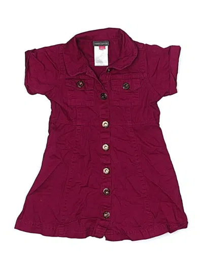 Pre-owned Vince Camuto Kids' Dress In Burgundy