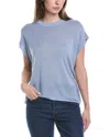 Vince Camuto Short Sleeve Crewneck Sweater In Slate Blue