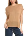 Vince Camuto Women's Drop-shoulder Short-sleeve Sweater In Brown