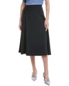 Shop Vince Camuto Easy Midi Skirt In Blue