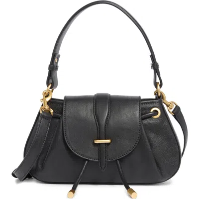 Vince Camuto Elic Leather Top Handle Bag In Black