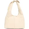 Vince Camuto Elice Leather Hobo Bag In Natural