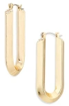 Vince Camuto Elongated Hoop Earrings In Neutral