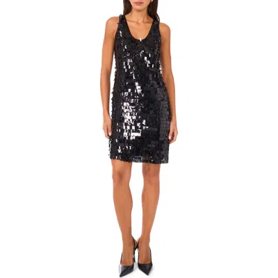 Vince Camuto Embellished Sleeveless Minidress In Black