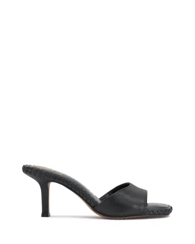 Vince Camuto Emmla Stitched Mule Sandals In Black