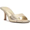 Vince Camuto Emmla Slide Sandal In Egyptian Gold Metallic