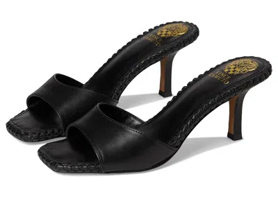 Vince Camuto Emmla Stitched Mule Sandals In Black