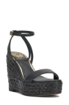 Vince Camuto Emrey Platform Wedge Sandal In Black