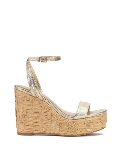 Vince Camuto Emrey Wedge Sandal In Brown