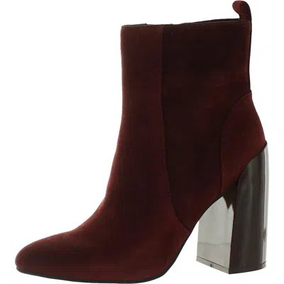 Vince Camuto Enverna Womens Zipper Dressy Ankle Boots In Brown
