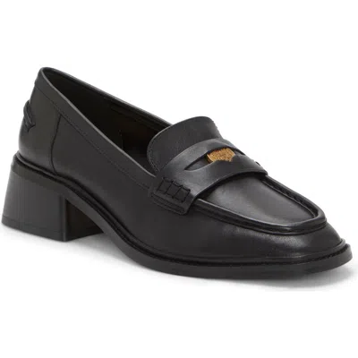 Vince Camuto Erinesa Block Penny Loafer In Black