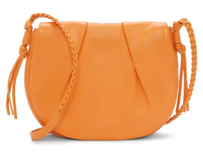 Vince Camuto Espen Leather Crossbody Bag In Orange