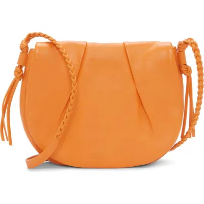 Vince Camuto Espen Leather Saddle Bag In Medium Orange