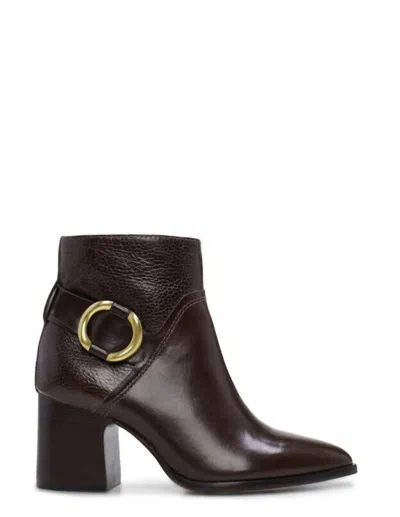 Vince Camuto Evelanna Ankle Boot In Root Beer In Brown