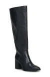 Vince Camuto Evronna Knee High Boot In Black Leather