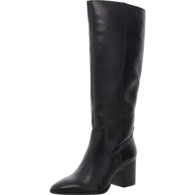 Vince Camuto Evronna Womens Leather Tall Knee-high Boots In Black