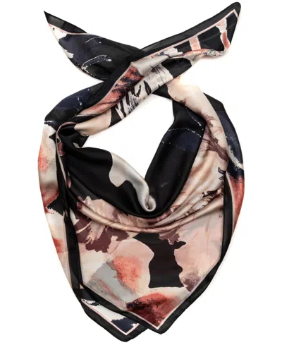 Vince Camuto Exploded Blooms Square Scarf In Pink