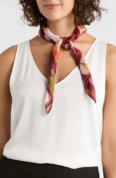 Vince Camuto Exploded Blooms Square Scarf In Multi