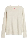 Vince Camuto Exposed Seam Crewneck Sweater In Oatmeal Heather