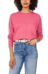 Vince Camuto Exposed Seam Crewneck Sweater In Pink