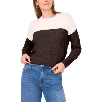 Vince Camuto Extended Shoulder Colorblock Sweater In Multi