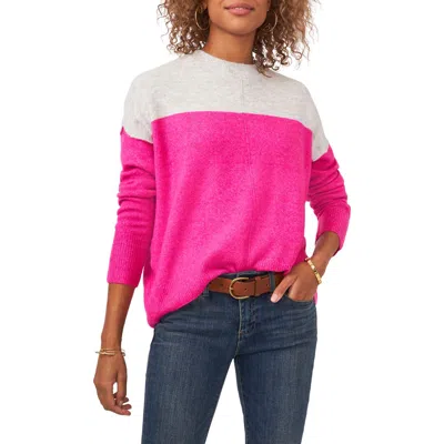 VINCE CAMUTO VINCE CAMUTO EXTENDED SHOULDER COLORBLOCK SWEATER