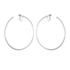 Vince Camuto Extra Large Open Hoop Clip On Earrings In Metallic