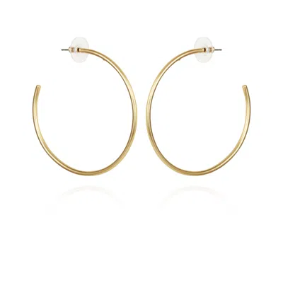 VINCE CAMUTO EXTRA LARGE OPEN HOOP EARRINGS